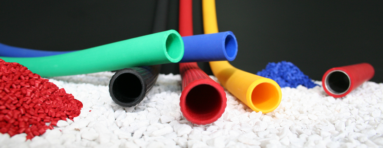 Beispieldarstellung verschiedener Kunststoffrohre